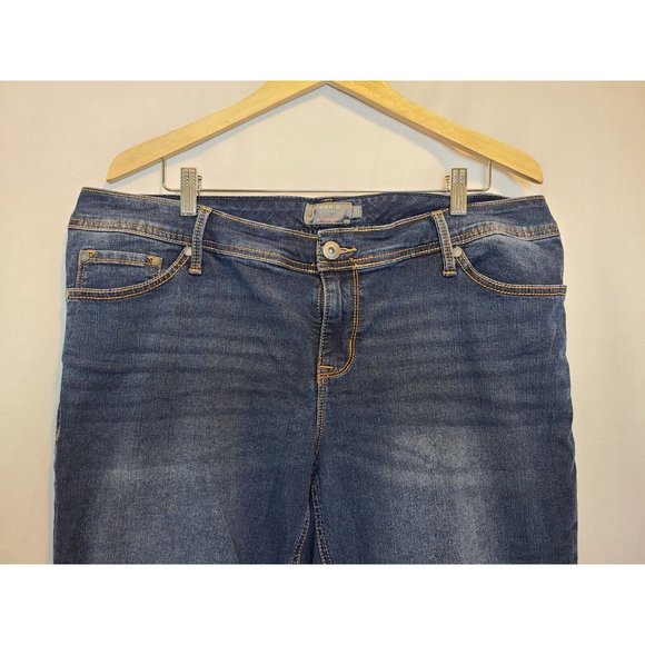 Torrid Dark Wash Luxe Slim Bootcut Jeans 18XS Casual Stretch - Picture 2 of 6